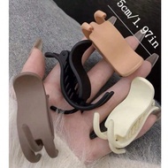 1pc/4pcs Of Lightweight Plastic Hair Clips, 5 Cm / 1.97 Inches, In Black, White, Khaki, Brown, Elega