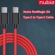 For ZTE Nubia RedMagic 5A Gaming Data Cable Red Magic 5A Cable USB Type-C To USB Type-C Date Cable D