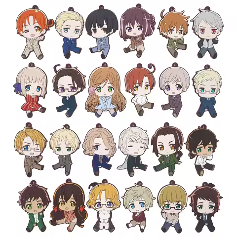 Axis Power Hetalia Anime APH World Stars Twinkle Prussia Italy Germany Finland Rubber Keychain