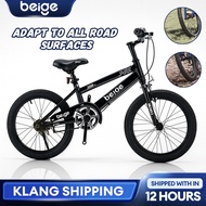 Beige  Bike Kids 16/18 Basikal Budak 18 Inch Basikal Girl Gift 2-15 tahun kids byclce