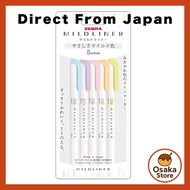 ZEBRA Highlighter Pen Mile Liner "Gentle Mild" 5-Color Set WKT7-5C-YC (× 2)