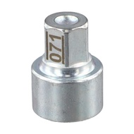 Lock Nut Key Anti-Theft Rim Nut Lightweight And Compact Design Robust Security Solution Sleek Silver