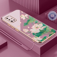 Case For Samsung A51 A71 M51 Phone case Lucky Lotus electroplating anti drop phone case super shockp