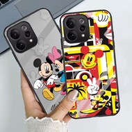 T-22 Mickey Minnie Mouse Casing Tempered Glass for VIVO FE Y05 ELite V9 Y81i Y200E V70 Y200 T3 Y11d 