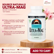 Source Naturals Ultra-Mag Magnesium 120 Tablets | 5-in-1 Magnesium Complex + Vitamin B6 | Muscle Rel