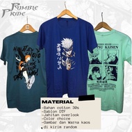 Package of 3 PCS Anime T-Shirts, Distro Color T-Shirts for Men, Women, Boys, Unisex, Adults, Sizes M