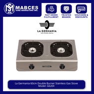 La Germania 60cm Double Burner Stainless Gas Stove G620X