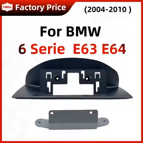 YRKL Car Radio Installation Bracket Base For BMW 6 Serie E63 E64 2004-2010 BT Navigation Stereo Mult