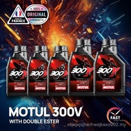 MOTUL 300V 10W40 / 10W50 / 15W60 / 15W50 /  5W40 / 5W30 1L RACING MINYAK HITAM ENJIN SINTETIK PENUH 