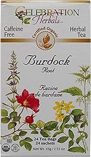 Celebration Herbals Teabags Herbal Tea Burdock Root Organic -- 24 Herbal Tea Bags