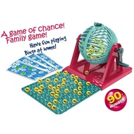 [yiodusi] Bingo Game Set Bingo Machine Toy Bingo Chips Hand Crank Educational Classic