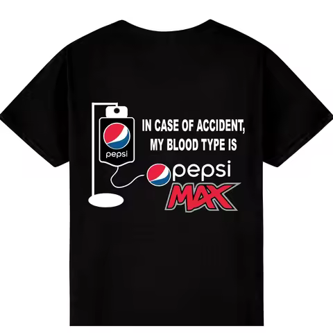 My Blood Type PepsiMax T-Shirt In Case of an Accident My Blood Type Is Pepsi Max Funny Great for any