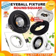 LED Eyeball Fitting Casing Black / White Downlight Housing Light Fixture GU10 MR16 LED Bulb 6W 7W 9W Spot/Eyeball Mentol