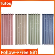 Tutoushop Hollow Out Star Style Voile Rod Pocket Window Panel Curtain Drapes Multi-Colors