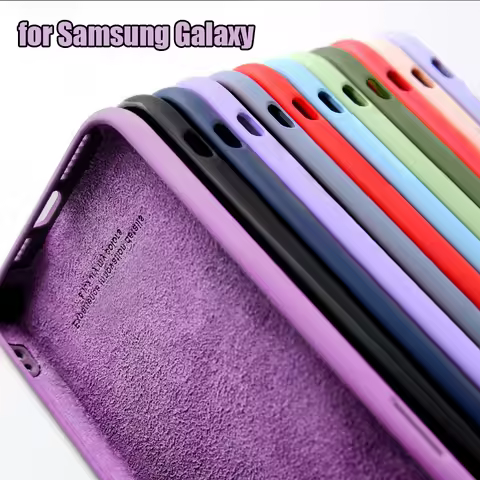 Luxury Original Liquid Silicone For Samsung Galaxy M11 M12 M13 M22 M21 M23 M30S M31 M31S M51 M52 M53