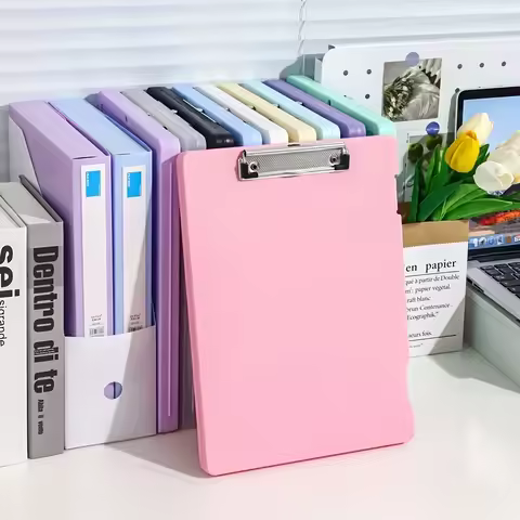 1pc, A4 Multi-functional File Folder Desktop Test Paper Organizer Office Document Board Folder Stora