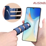 ALISONDZ Trigger Finger Splint, Finger Straightener Hand Splint Adjustable Finger Fixing Belt, Finger Joint Brace Adjustable Durable Flexible Finger Brace Support Protector