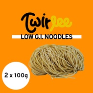 Twirlee Low GI Noodles 2x100g (High Protein, High Fiber) Made in Collaboration with Temasek Poly