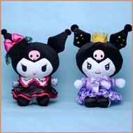 HJ4 Sanrio Princess Queens Kuromi Plush Dolls Gift For Girls Crown Lolita Dress Kuromi Stuffed Toys 