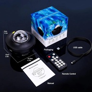 Galaxy Light Projector Lampu Led Bilik Tidur Aesthetic Galaxy Projector Night Light Lamp Projector B