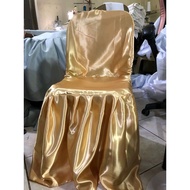 Fast send Chair cover for monoblock satin silk gold (Best seller)