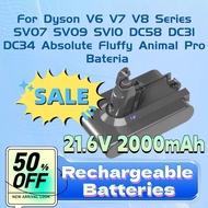 For Dyson V6 V7 V8 Series SV07 SV09 SV10 DC58 DC31 DC34 Absolute Fluffy Animal Pro Bateria New 21.6V