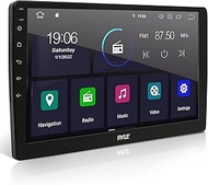 Pyle Double DIN Car Stereo Receiver - 6.95 Inch Back & 10 inch Monitor 1080P HD Touch Screen Bluetoo