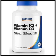 Promo Vitamin D3 5000Iu  K2 90Mcg - 120 Capsules - Almafit