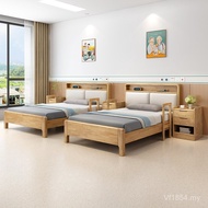 Nursing Home Solid Wood Bed Small Apartment Suitable for Old Nordic Modern Bed Children Simple 1m Be