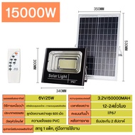ไฟโซล่าเซลล์ หลอดไฟ led 1500W กันน้ำ กันฟ้าผ่า โซล่าแสงสีขาว ไฟถนน เซ็นเซอร์ Solar Light IP67 โซล่าเ