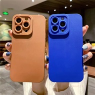 Compatible For Vivo V27E V29 V27 Pro V29 Lite Y36 Y27 4G 5G Y78 5G Y17S 4G Back Cover Camera Lens Bumper Matte Soft Silicone Simple Business Couple Mobile Phone Case