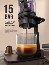 เครื่องชงกาแฟแบบพกพาสำหรับรถยนต์และบ้านเครื่องชงกาแฟ DC12V Expresso พอดีกับ Nexpresso Dolce Pod กาแฟแคปซูลผง H4A