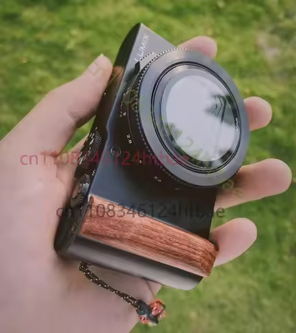 Handmade Solid Wood Hand Grip Non-slip Handle Grip for Panasonic LX10 Camera