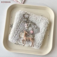 EIONG8686FT Deer Keychain, Portable Korean Style Phone Charms, Cute Handmade 11.5cm Length Bag Penda