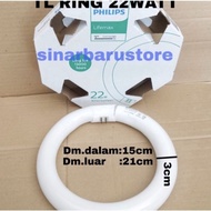 Jual Lampu Neon TL E Ring Philips 22 Watt Putih Cool Daylight Diskon