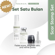 Teamon SET COP PARUT 5 DALAM 1 (EDISI TERHAD) Set Lengkap Rawatan Parut Dengan Stamp Microneedle — K