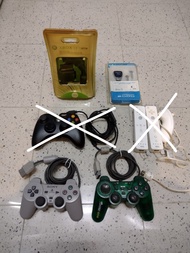( 可散賣 )全新&二手各類主機配件共8件 PSone, xbox360, wii 手掣等