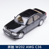 1: 18 NOREV Benz W202 AMG C36 Black C-Class Car Alloy Car Model