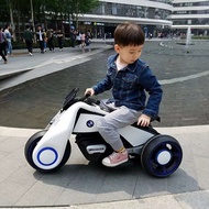 BMW Children Electric Car Tricycle Toys Baby Stroller Dual Drive