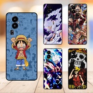 Oppo Reno10 phone case with black border Luffy One Piece