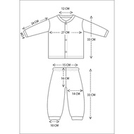 3mths - 12mths 1Set Baby eyelet clothes Baby 1piece baju lubang - JK Kids Anakku Fiffy Pureen