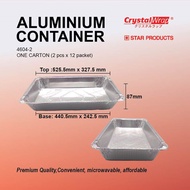 [4604-2] STAR PRODUCTS 9850ml RECTANGULAR ALUMINIUM TRAY CATERING TRAY 4604-2 [2 PCS/PACKET]