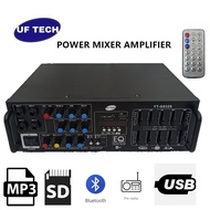 UF Tech YT-G0326 2UF Tech YT-G0326 2000W 5.0 Bluetooth 2 Channel Power Mixer Amplifier with Remote C
