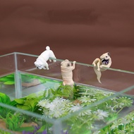 Fish Tank Creative Decoration Mini Pug Pug Dog French Cow Pendant Ornaments Water Grass Tank Creativ