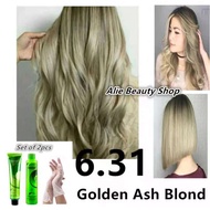 SET BREMOD SPA HAIR COLOR WITH OXIDIZER 6.31 GOLDEN ASH BLONDE BR-R301+BR-R304