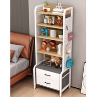 Liangdehua Sg Perforated Board Integrated Desktop Multi Layer Bookshelf Above Bedside Table Storage 