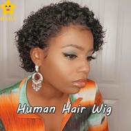 Short Human Hair Wig Fashion Synthetic Female For Role Plays Daily Use SHOPSBC1245 QE8A
