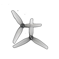 ♦16pcs/8pairs HQ Prop T3.5X2X3 3520 3.5inch 3 blade/tri-blade Propeller prop for FPV Drone part*Db]
