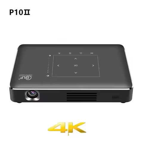 DLP P10 II 4K Mini Portable Projector Amlogic T972 Android 9.0 2.4G/5G wifi Bluetooth 4.2 home theat