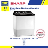 Sharp 12KG Semi-Auto Washing Machine EST1216